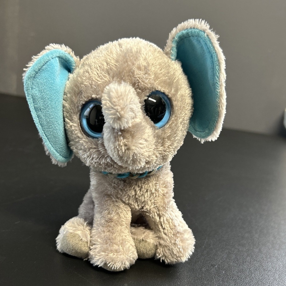 2013‎ Ty Beanie Boos 6" PEANUT Elephant Sparkle Eyes Mini Plush Stuffy